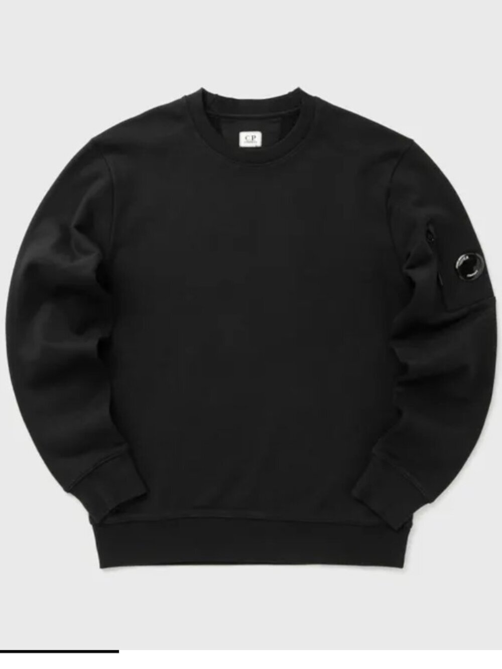 🌟 C. P. COMPANY 🌟 MEN'S CREW NECK LOGO SWEATSHIRT BLACK SZ S